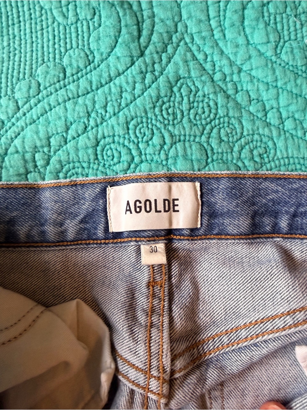 AGOLDE Light Blue Denim Jeans